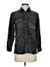 Current/Elliott 100% Cotton Paisley Black Long Sleeve Button-Down Shirt Size Sm (1) - photo 1