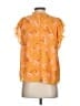Maison d' Amelie 100% Polyester Orange Short Sleeve Blouse Size S - photo 2