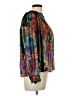 Tess 100% Polyester Paisley Green Long Sleeve Blouse Size 10 - photo 4