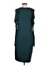 Three Dots Solid Teal Casual Dress Size L - photo 2