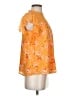 Maison d' Amelie 100% Polyester Orange Short Sleeve Blouse Size S - photo 4