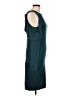 Three Dots Solid Teal Casual Dress Size L - photo 4