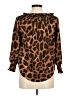Unbranded Animal Print Brown Long Sleeve Blouse Size M - photo 2