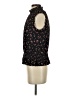 J.Crew 100% Polyester Black Blue Sleeveless Blouse Size 2 - photo 5