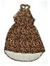 Unbranded 100% Polyester Animal Print Brown Dress Size 9 - 10 - photo 1