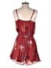 Maurices 100% Polyester Floral Red Romper Size S - photo 2