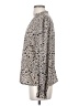 Shein Animal Print Gray Long Sleeve Blouse Size 4 - photo 5