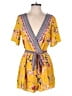 Trixxi 100% Polyester Paisley Yellow Romper Size S - photo 1