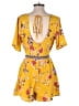 Trixxi 100% Polyester Paisley Yellow Romper Size S - photo 2