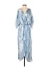 Lezat 100% Polyester Blue Casual Dress Size S - photo 1