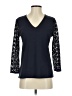 Ann Taylor Black 3/4 Sleeve Top Size S - photo 1