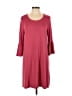 Gap Solid Burgundy Casual Dress Size L - photo 1