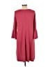 Gap Solid Burgundy Casual Dress Size L - photo 2