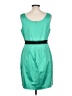BCBGMAXAZRIA Color Block Teal Cocktail Dress Size 10 - photo 2
