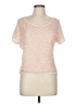Fresh Brewed 100% Polyester Tweed Pink Short Sleeve T-Shirt Size M - photo 1