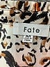 Fate 100% Polyester Animal Print Ivory Long Sleeve Blouse Size M - photo 4
