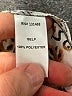Fate 100% Polyester Animal Print Ivory Long Sleeve Blouse Size M - photo 5
