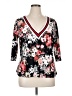 LA gypsy Black 3/4 Sleeve Blouse Size 1X - photo 1