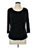 Doncaster Collection Black 3/4 Sleeve Top Size L - photo 1