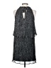 Ella Moss 100% Polyester Metallic Silver Cocktail Dress Size XS - photo 2