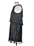 Ella Moss 100% Polyester Metallic Silver Cocktail Dress Size XS - photo 5