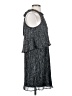 Ella Moss 100% Polyester Metallic Silver Cocktail Dress Size XS - photo 4
