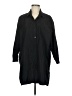 Assorted Brands Black 3/4 Sleeve Button-Down Shirt Size M - photo 1