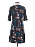 Aryeh Graphic Teal Casual Dress Size S - photo 2