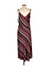 DKNY 100% Polyester Stripes Red Casual Dress Size 6 - photo 2
