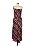DKNY 100% Polyester Stripes Red Casual Dress Size 6 - photo 1