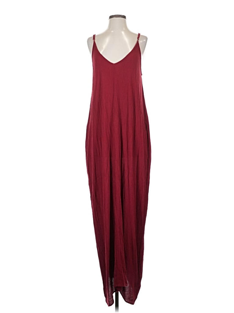 Pre-owned Lovestitch Casual Dress In Burgundy