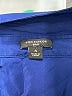 Ann Taylor 100% Silk Blue 3/4 Sleeve Silk Top Size S - photo 7
