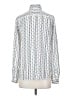 Ann Taylor LOFT 100% Polyester Print Silver Long Sleeve Blouse Size XS - photo 2