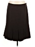 AGB 100% Acetate Solid Brown Formal Skirt Size 6 - photo 1