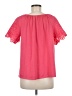 Above and Beyond Pink Short Sleeve Blouse Size M - photo 2