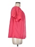 Above and Beyond Pink Short Sleeve Blouse Size M - photo 4