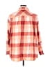 Lands' End 100% Baumwolle Plaid Orange Pink Long Sleeve Button-Down Shirt Size 26 waist - photo 2
