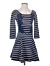 Free People Stripes Blue Casual Dress Size S - photo 1