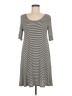 Alya Stripes Gray Casual Dress Size M - photo 1