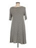 Alya Stripes Gray Casual Dress Size M - photo 2