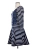 Free People Stripes Blue Casual Dress Size S - photo 5