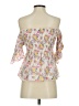 Kos Resort 100% Polyester Pink White 3/4 Sleeve Blouse Size S - photo 2