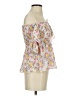 Kos Resort 100% Polyester Pink White 3/4 Sleeve Blouse Size S - photo 4