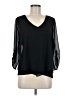 Thalia Sodi 100% Polyester Black 3/4 Sleeve Blouse Size M - photo 1
