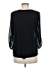 Thalia Sodi 100% Polyester Black 3/4 Sleeve Blouse Size M - photo 2