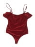 NBD 100% Polyester Burgundy Bodysuit Size S - photo 1