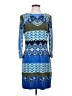 Ali Ro Graphic Blue Casual Dress Size 4 - photo 1