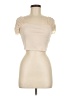 Unbranded 100% Polyester Ivory Short Sleeve Turtleneck Size M - photo 1