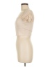 Unbranded 100% Polyester Ivory Short Sleeve Turtleneck Size M - photo 5