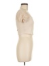 Unbranded 100% Polyester Ivory Short Sleeve Turtleneck Size M - photo 4